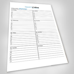 Weekly Social Media Post Planner